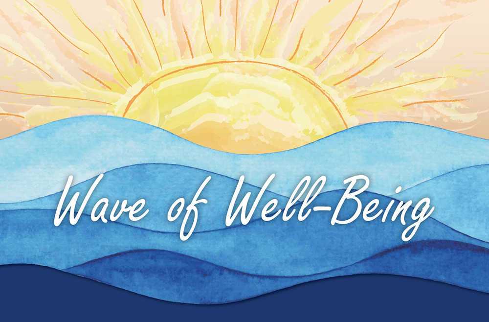 Wave of wellbeing graphic